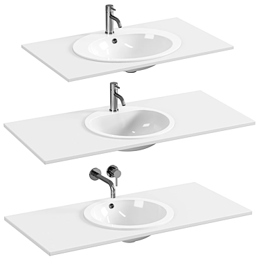  Sleek Alape Drop-in Washbasins 3D model image 1 