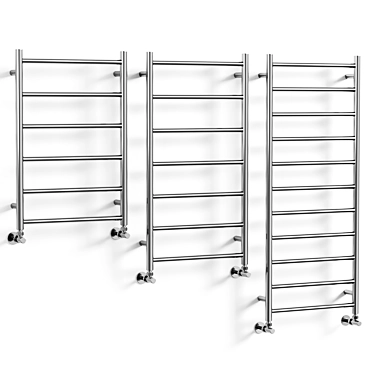 Modern Stainless Steel Towel Warmer 3D model image 1 