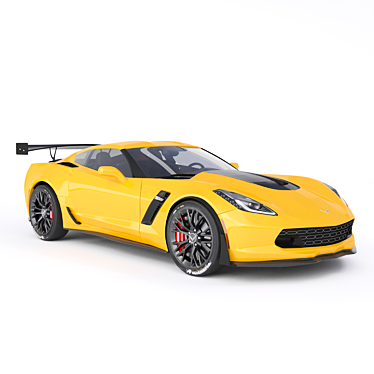 C7R 2015 Corvette Racecar Optimal 3D model image 1 