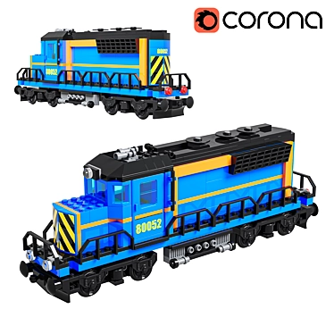 Train Lego Loco 3D Model 3D model image 1 