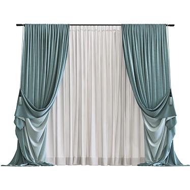  Folding Topology Curtain Panels 3D model image 1 