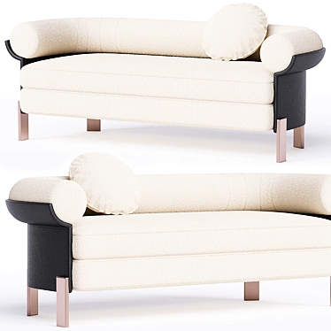 Minimalist 2014 Dordoni Sofa 3D model image 1 