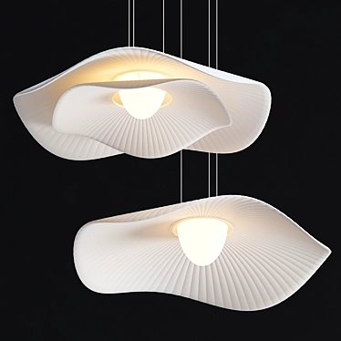 Lotus Blossom Pendant Light 3D model image 1 