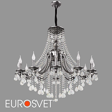 Bogates Crystal Chandelier Liguria 12-Light 3D model image 1 