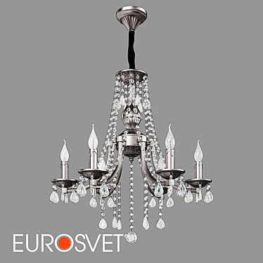 Bogates Liguria Crystal Chandelier 6-Light 3D model image 1 