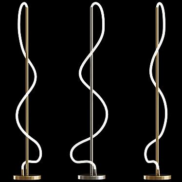 Nordic Style LED Floor Lamp 3D model image 1 