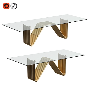 Rugiano Alyson Dining Table 3D model image 1 