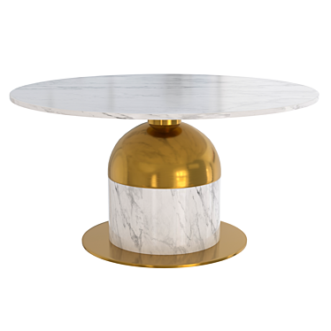 Modern Wine Glass Coffee Table 3D model image 1 