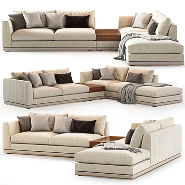  Aster Greer Sofa: Unwrapped UVW Map 3D model image 1 