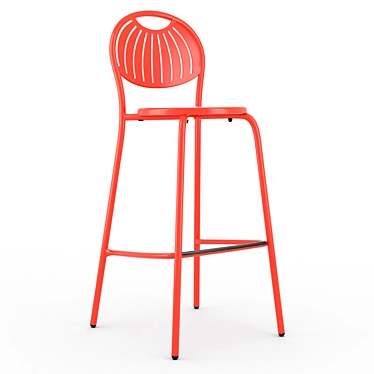 COUPOLE Steel Outdoor Barstool 3D model image 1 