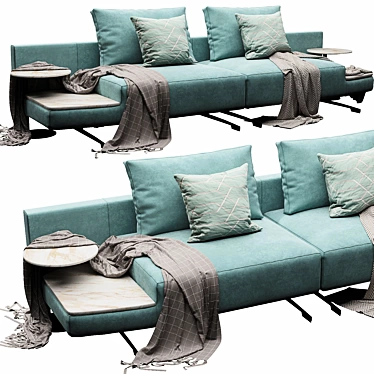 Luxury Modern Sofa Furniture Set 3D model image 1 