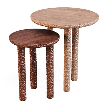 Luxury French Design Collection Side Tables 3D model image 1 