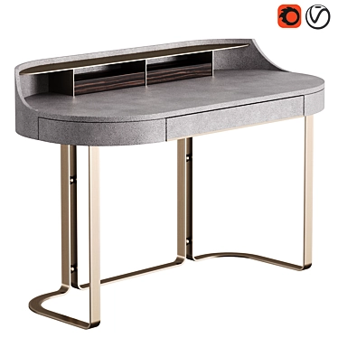 Rugiano Roma Writing Desk 3D model image 1 