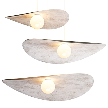 Modern Myrna Pendant Light 3D model image 1 