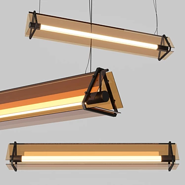 Modern LED Pendant Light Fixture 3D model image 1 