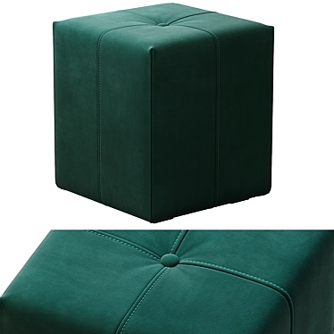 Luxury Parisian Pouf by Coco Treca 3D model image 1 
