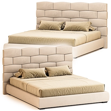 Majal Bed Collection: Modern Elegance 3D model image 1 