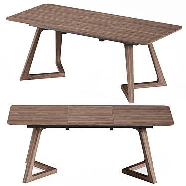 Sabrina Folding Dining Table 3D model image 1 