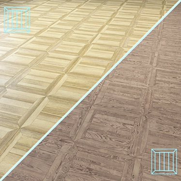 High-Quality 3D Wooden Flooring Model 3D model image 1 