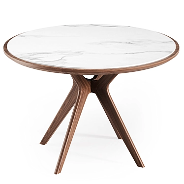 Elegant Tango Ceramic Dining Table 3D model image 1 