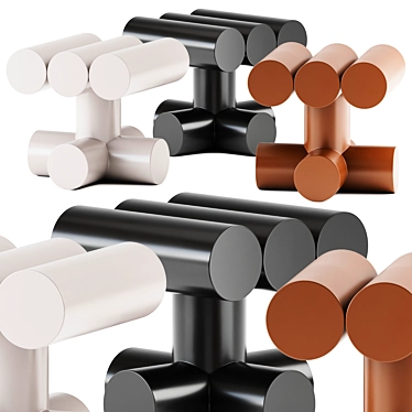 Movimento ITAEWON Stool, Contemporary Design 3D model image 1 