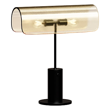 Contemporary Bend Desk Lamp 3D model image 1 