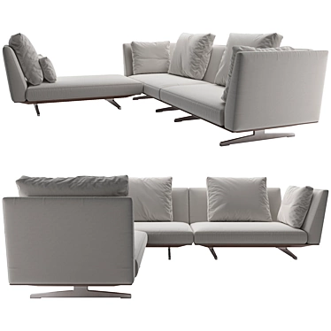 Sleek Flexform Evergreen Sofa 3D model image 1 