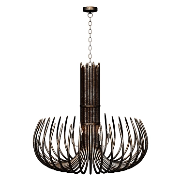 Modern Hanging Pendant Chandelier 3D model image 1 