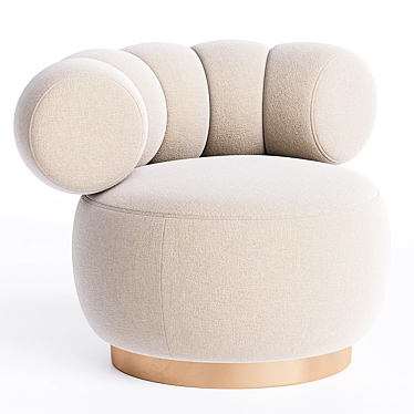 Elegant Swivel Chair, Modern Design 3D model image 1 