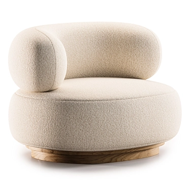 Modern Split Armchair in 2017 3D model image 1 