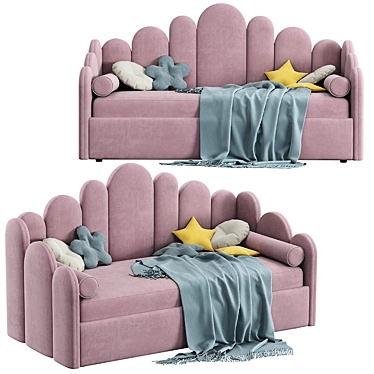 Bambini Kids Bed Frame 3D model image 1 