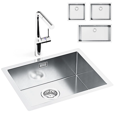 GROHE K700 Sinks and Essence Mixers 3D model image 1 