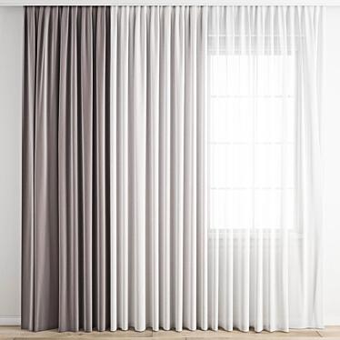 Polygonal Curtain Model Pack 3D model image 1 