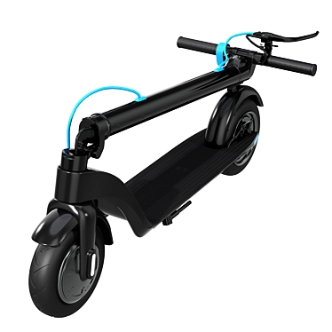 Blaupunkt ESC808 Folded Electric Scooter 3D model image 1 