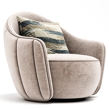 Modern Hermes Armchair 3D Model 3D model image 1 