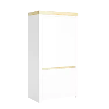 Scandinavian Style Wardrobe Vittoria 3D model image 1 