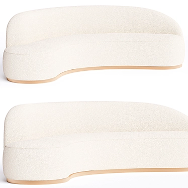 Modern 3Ds Max Sofa Render 3D model image 1 