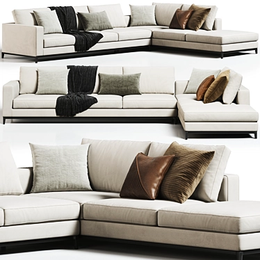 Modern Minotti Andersen Sofa 3D Model 3D model image 1 