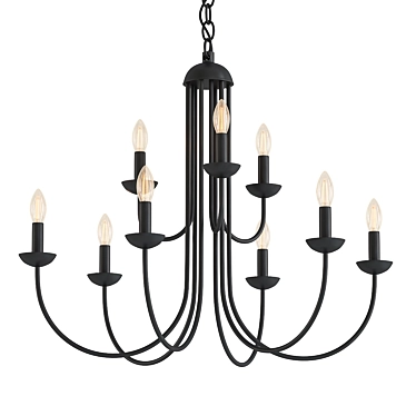  Nine Light Chandelier (2014 Model) 3D model image 1 