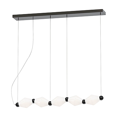 Elegant Chronos Suspension Lamp 3D model image 1 