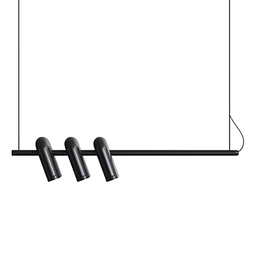 Sleek Fanny Long Design Lamp 3D model image 1 