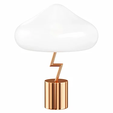 Modern Lightning Table Lamp 3D model image 1 