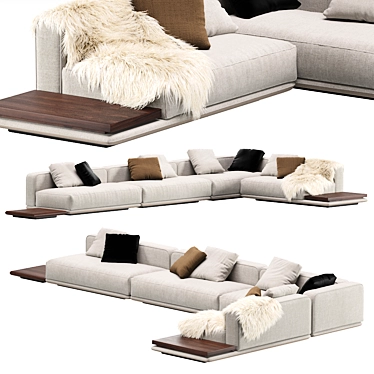 Sleek 2013 Minotti Modular Sofa 3D model image 1 