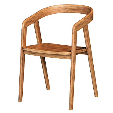 Elegant Lana Dining Chair 3D model image 1 