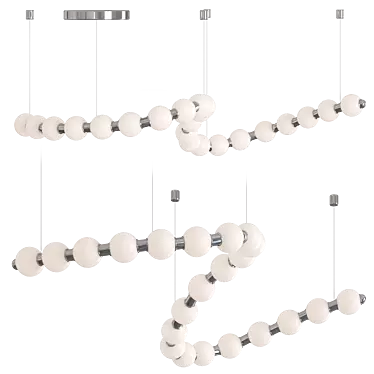 Modern LED Chandelier Light Fixture 3D model image 1 