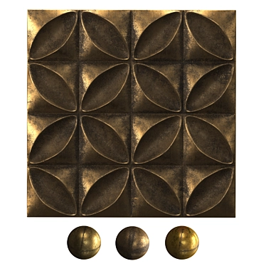 Textured Polystyrene Antique Ceiling Tiles 3D model image 1 