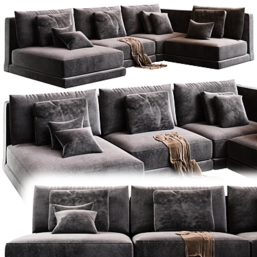 Corona Vray Sofa Model Render 3D model image 1 