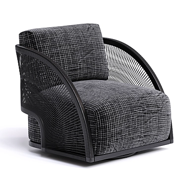Pavona Swivel Lounge Chair 3D Model 3D model image 1 