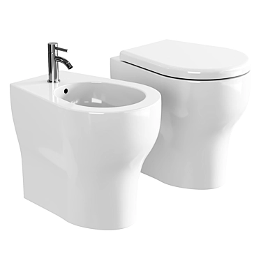 Axa Cinque Floor-Mounted Toilet 3D model image 1 