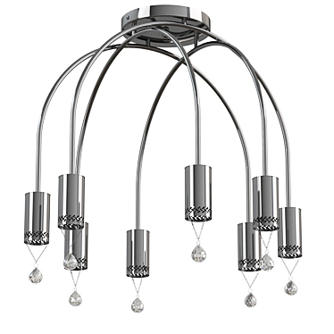 Elegance Illuminated: Vele Luce Chandelier 3D model image 1 